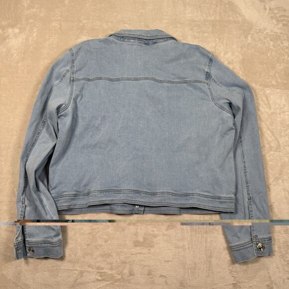 Spartina 449 Knox Denim Jacket Light Blue Wash Women's Size XXL 2X - Picture 5 of 8